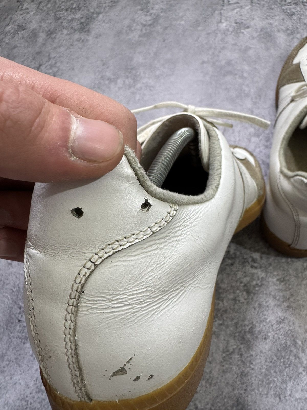 Vintage GAT Margiela style BW-sport 285 leather trainers shoes Size US 11.5 / EU 44-45 - 6 Thumbnail