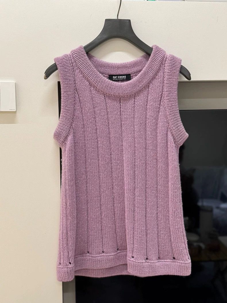 Raf Simons raf simons size s Knitted Vest for Spring/Summer 21 Show v Size 36S - 1 Thumbnail