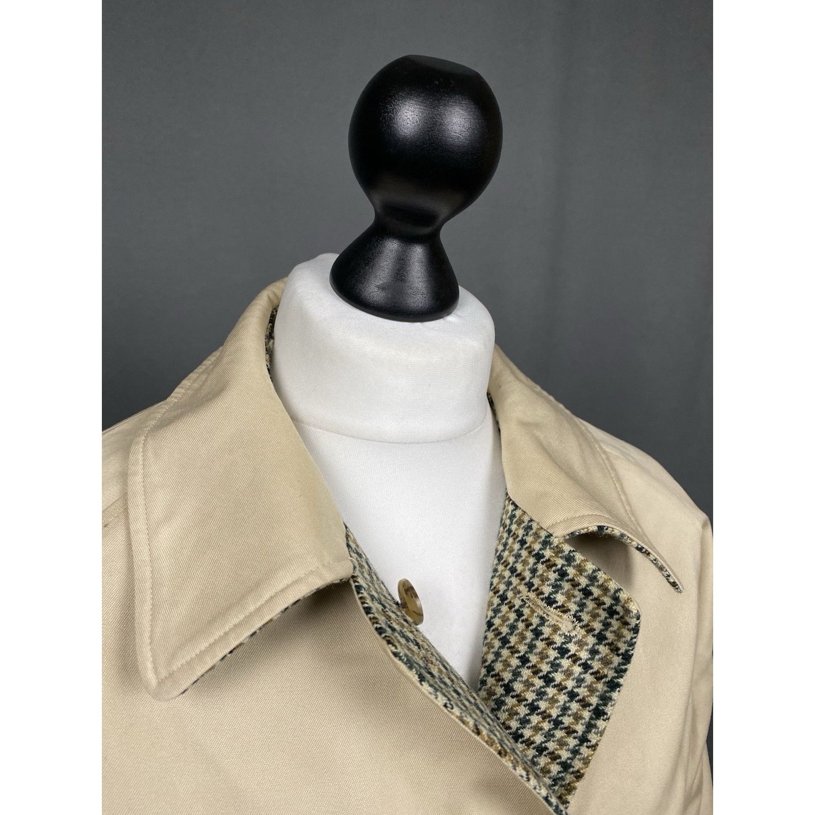 Burberry Burberry Women's Beige / Green Reversible Wool Coat Size 16 Size XL / US 12-14 / IT 48-50 - 7 Thumbnail