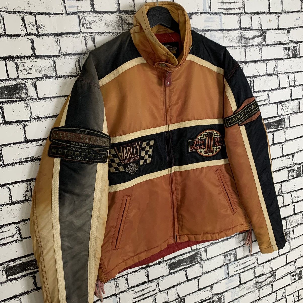 Harley Davidson Vintage Harley Davidson Motorcycle Riding Jacket Size US L / EU 52-54 / 3 - 3 Thumbnail