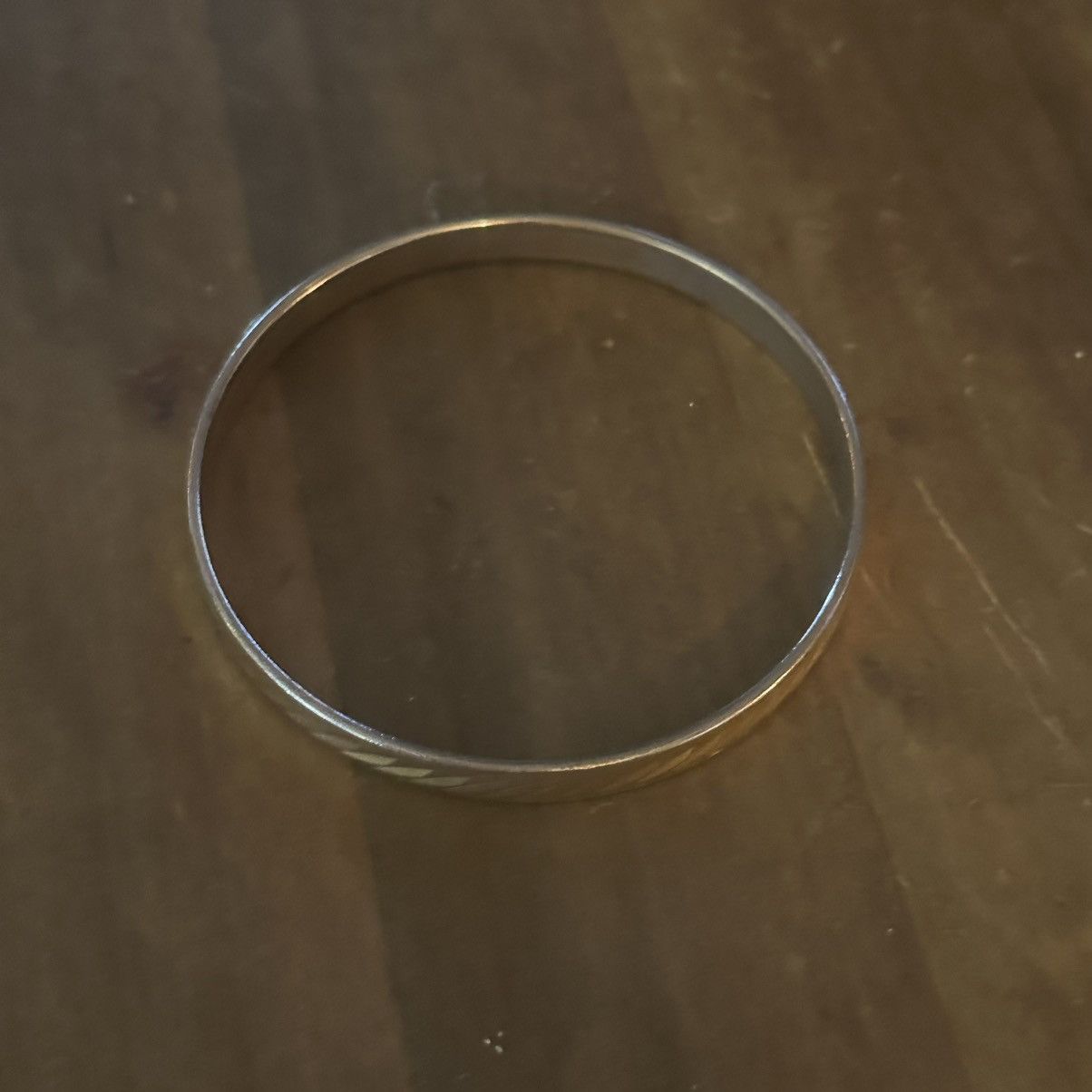 Vintage Vintage gold tone diamond cut bangle bracelet Size ONE SIZE - 4 Thumbnail