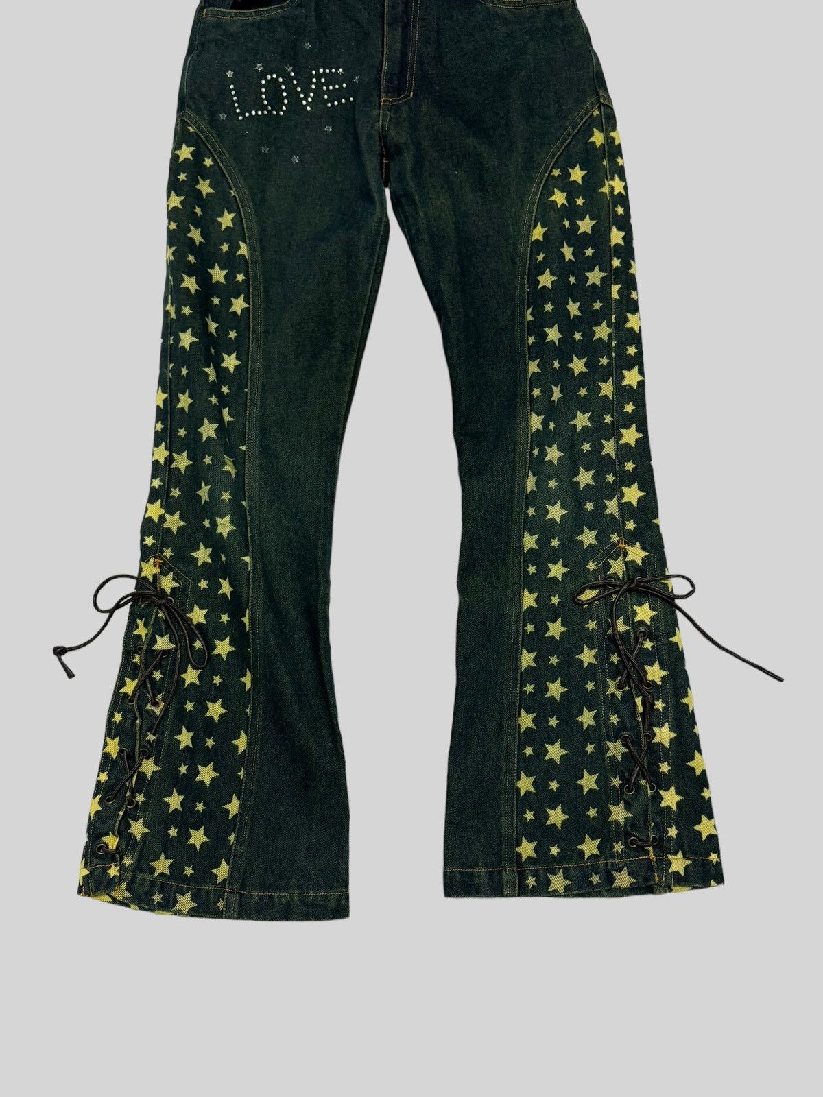 Hysteric Glamour FLARE K.GIRL HYSTERIC GLAMOUR STYLE LACES DENIM Size 24" / US 00 / IT 34 - 6 Thumbnail