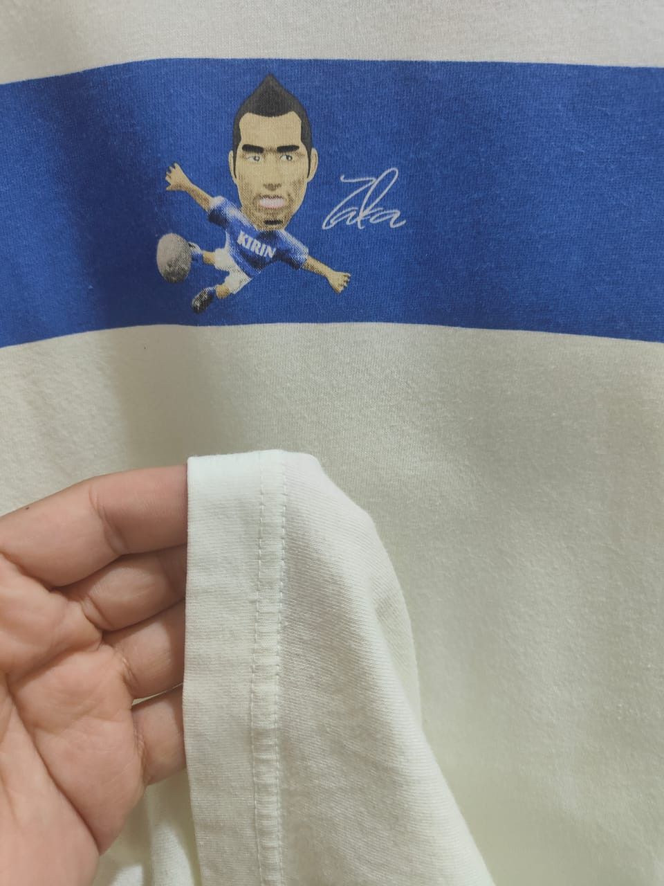 Japanese Brand vintage KIRIN SHUNSUKE NAKAMURA T-shirt with signiture Size US L / EU 52-54 / 3 - 6 Thumbnail