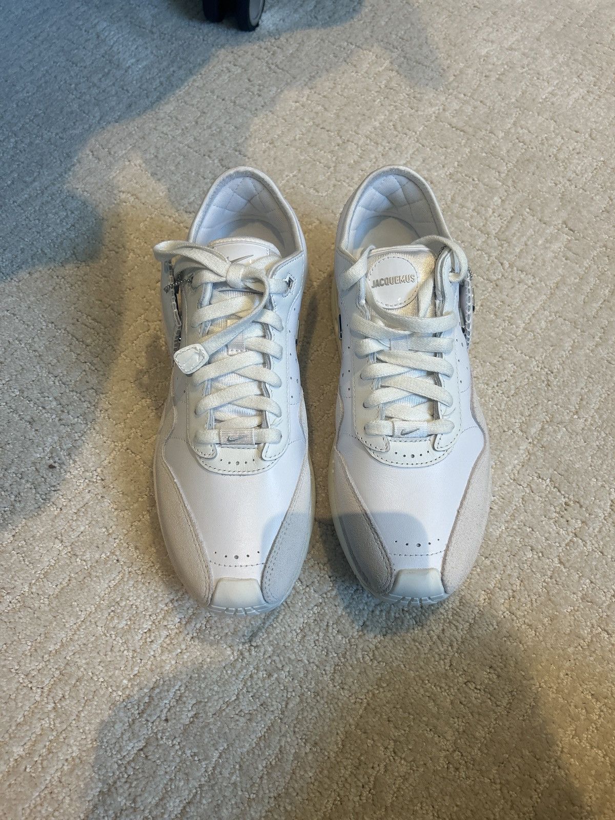 Jacquemus × Nike Nike x Jacquemus Air Max 1 White Sneakers Size US 10 / EU 43 - 3 Thumbnail