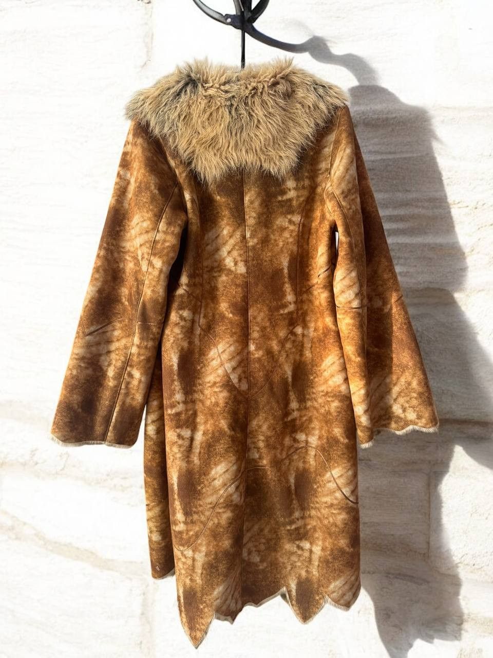 Japanese Brand × Vintage Japanese Vintage Faded/Washed Y2K Faux Fur Sheepskin Coat Size L / US 10 / IT 46 - 3 Thumbnail