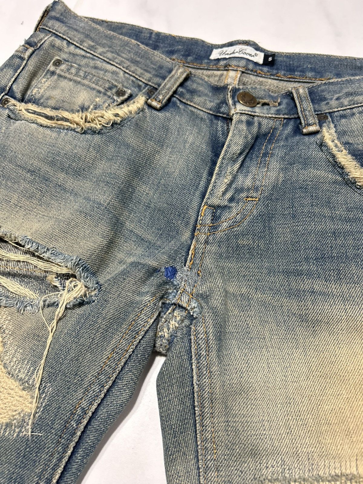 Undercover AW04 Undercover 68 Red Yarn Denim Size 26" / US 2 / IT 38 - 3 Thumbnail