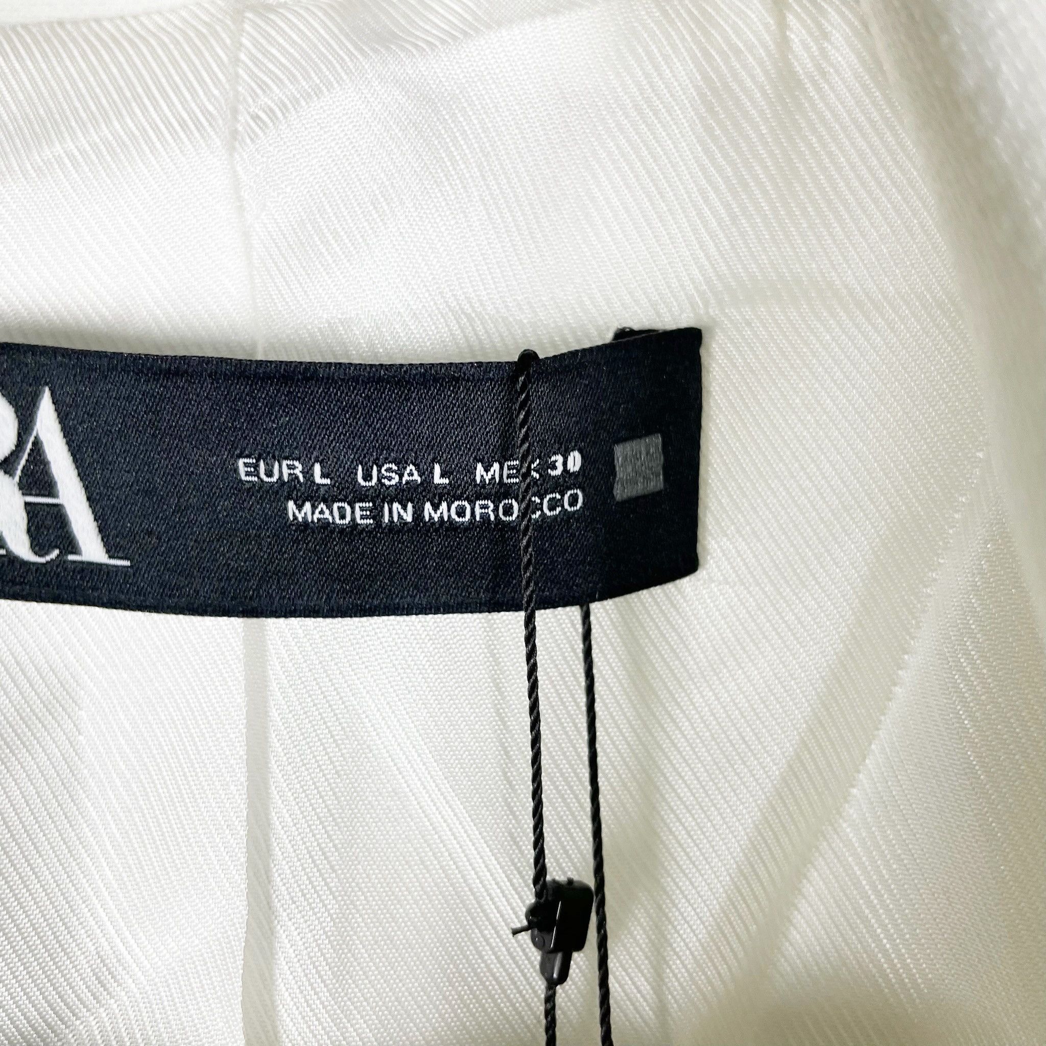 Zara NEW Zara Crepe Stretch Lapel Structured Double Size L / US 10 / IT 46 - 2 Thumbnail