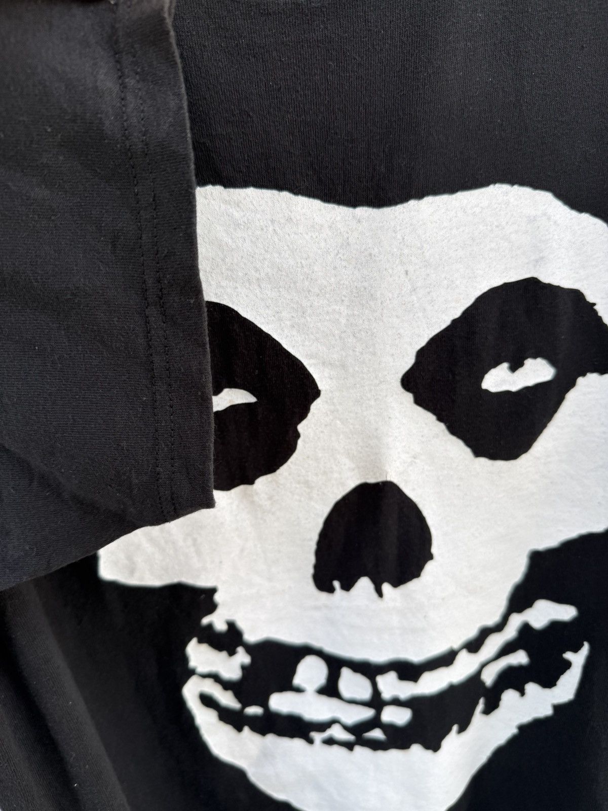 Band Tees Vintage Misfits Cyclopian Music Big Skull Face Faded Tee Size US M / EU 48-50 / 2 - 7 Thumbnail