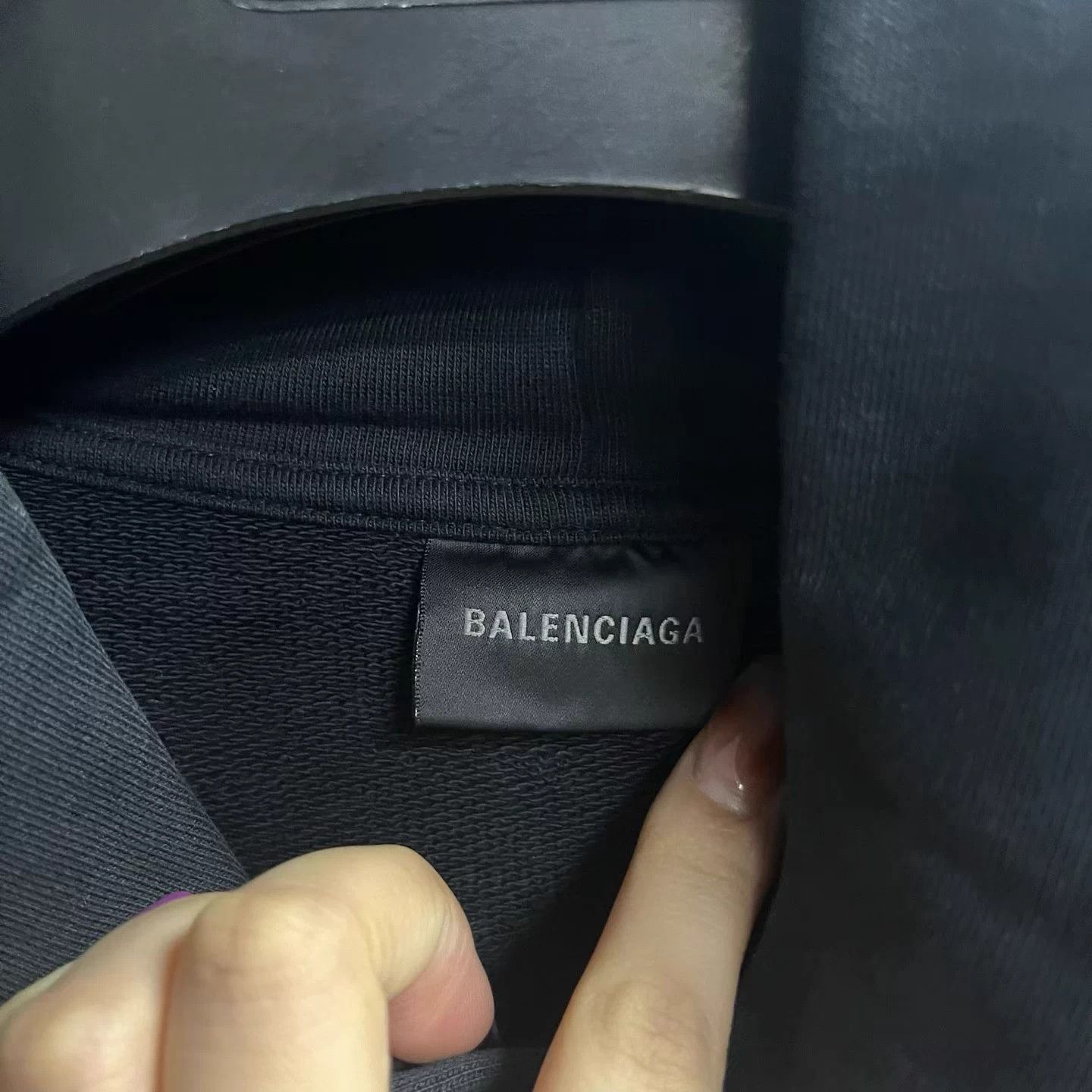 Balenciaga Balenciaga color logo print hooded long-sleeved sweatshirt Size XS / US 0-2 / IT 36-38 - 3 Thumbnail