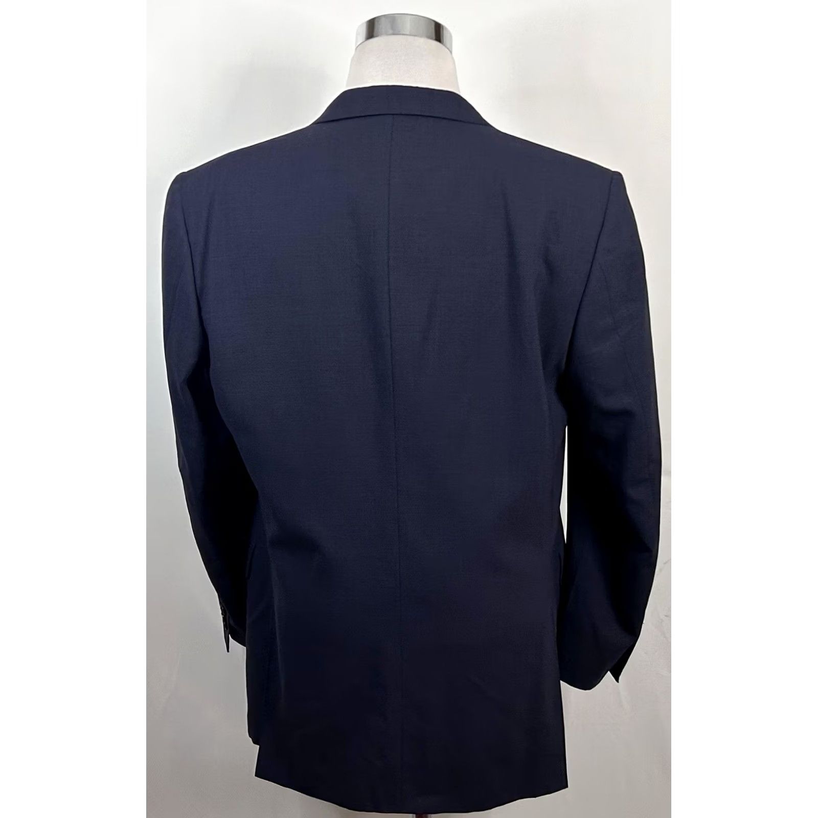 Canali Canali 42R Dark Blue Wool Sport Coat Three-Button Double Vented Italy Mens Jacket Coat Size US XS / EU 42 / 0 - 7 Thumbnail