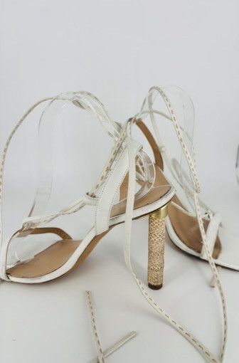 Jacquemus Jacquemus White Leather Sandals – US 9 Size US 9 / IT 39 - 4 Thumbnail