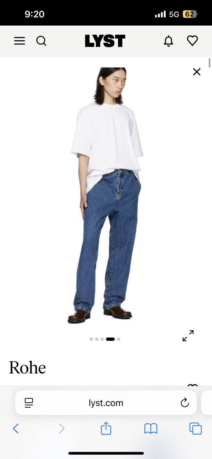 Rohe Rohe Tapered Leg Denim Pants Size US 34 / EU 50 - 5 Thumbnail