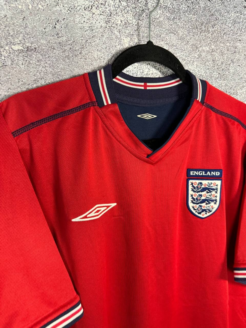 Vintage England National Team 2002 Away Umbro Soccer Jersey Size US XL / EU 56 / 4 - 6 Thumbnail