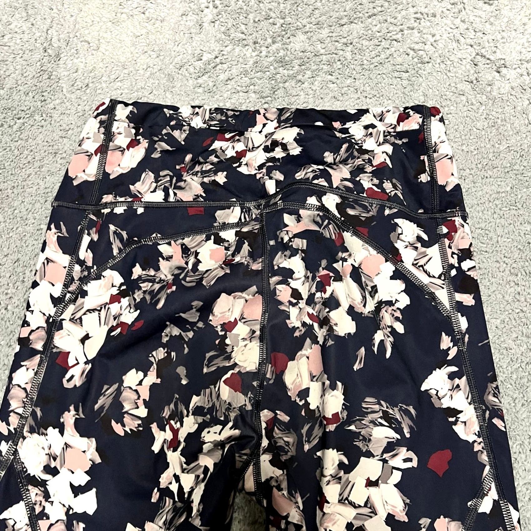 Athleta Athleta Leggings Womens Medium Challenge Bloom Midnight Madness Navy Blue Womens M Leggings Ankle Blue Size 32" / US 10 / IT 46 - 3 Thumbnail