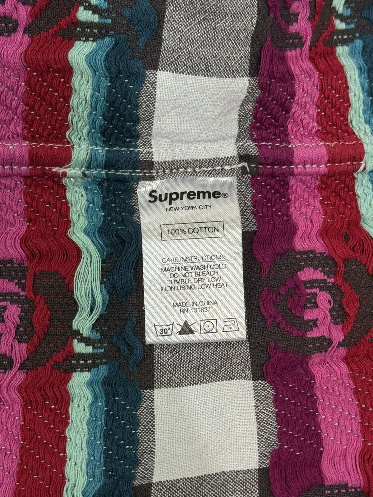 Supreme Supreme Rose Buffalo Plaid Shirt SS19 Long Sleeve Size L Size US L / EU 52-54 / 3 - 9 Thumbnail
