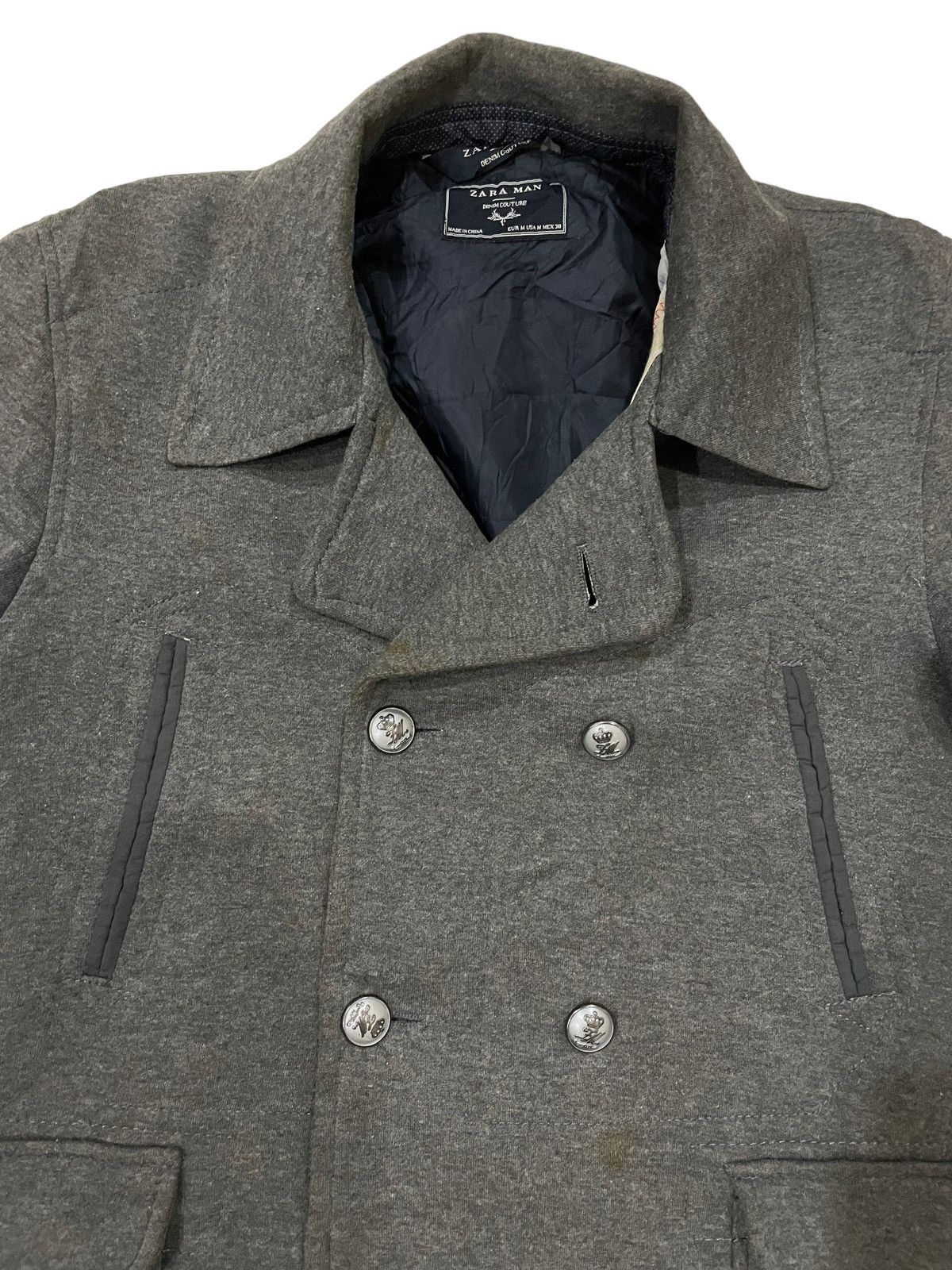 Zara Zara Man Denim Couture Sherpa Coat Jacket Size US M / EU 48-50 / 2 - 7 Thumbnail