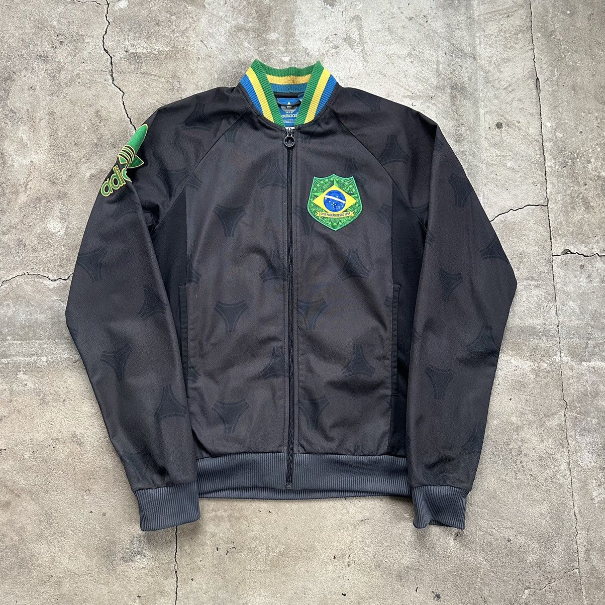 Adidas Adidas Brasil World Cup tracksuit top jacket rare Size US M / EU 48-50 / 2 - 2 Thumbnail