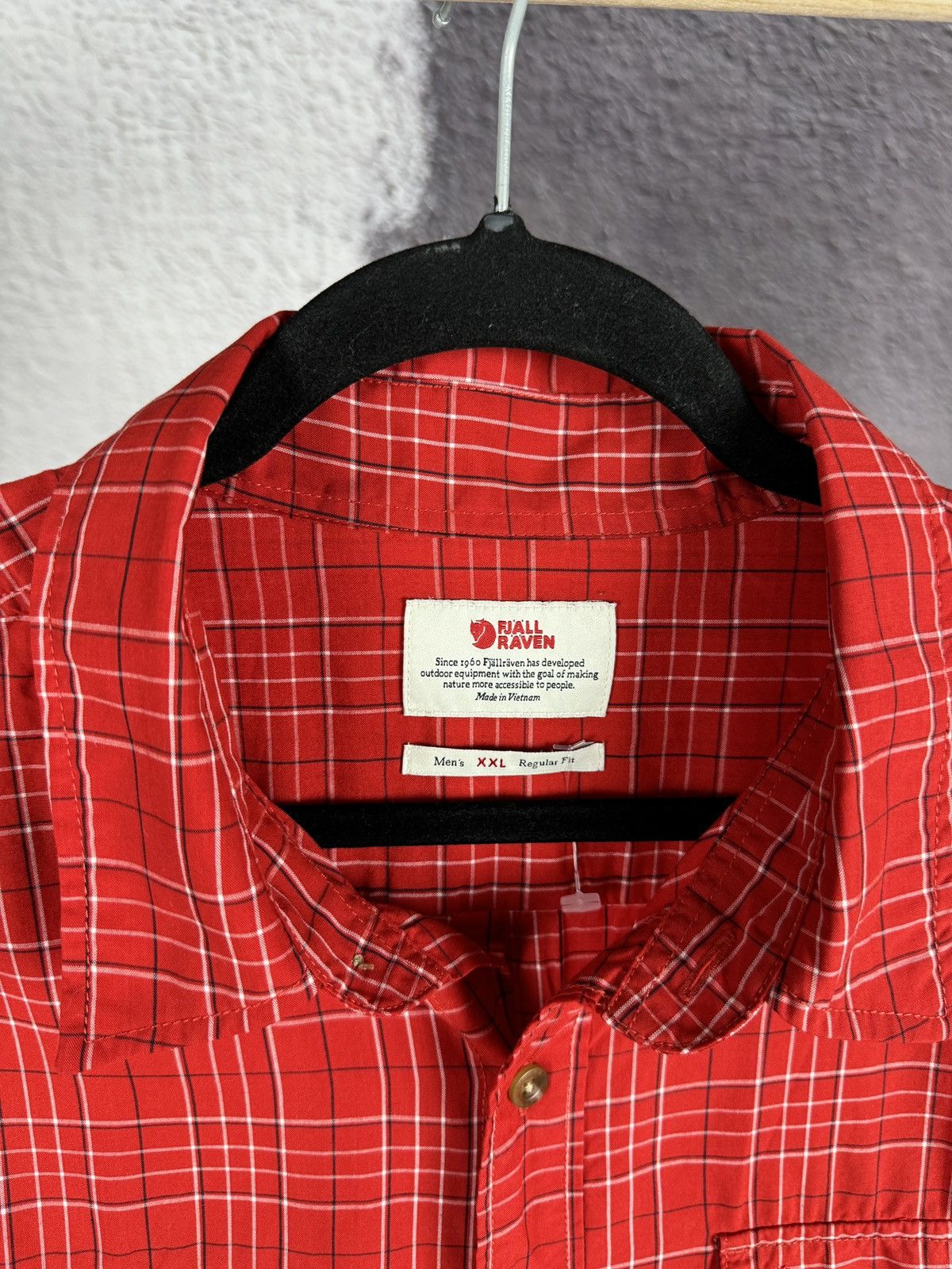 Fjallraven Fjallraven Abisko Cool Shirt SS Red checkered Size US XXL / EU 58 / 5 - 5 Thumbnail