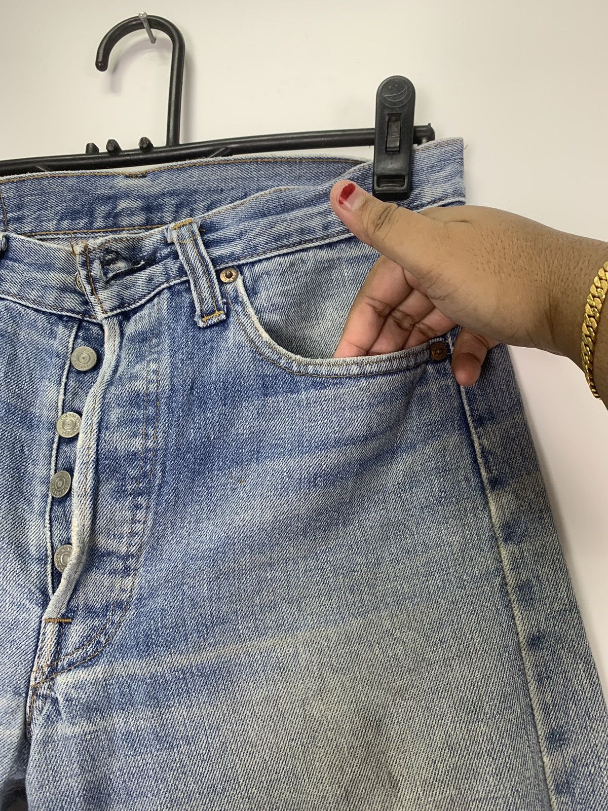 Levi's Vintage Clothing × Vintage Vintage 80’s 501 Levi Strauss & Co denim Size US 32 / EU 48 - 6 Thumbnail