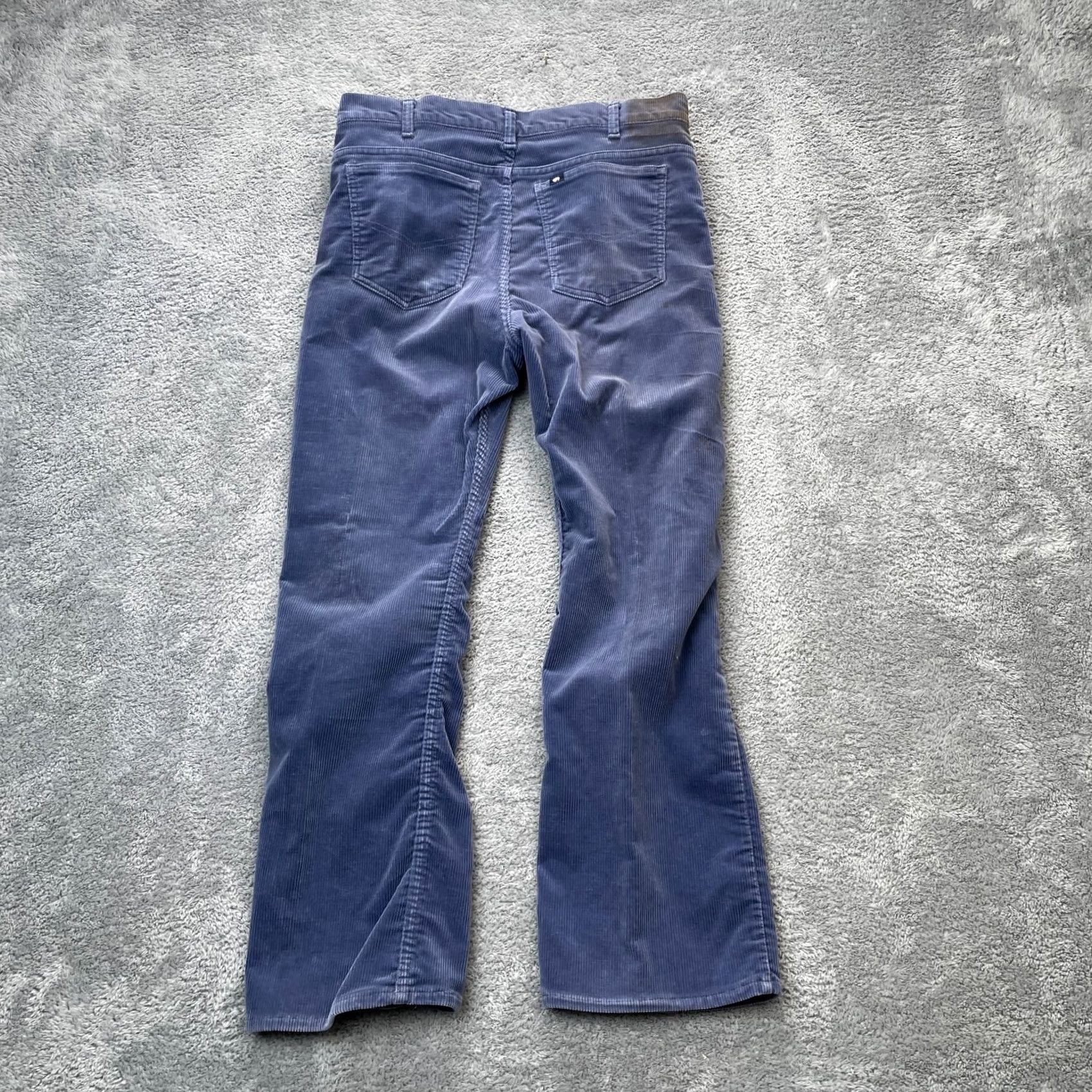 Greats VINTAGE The Great Plains Pants Mens 36x30 Blue Corduroy Straight Western Cowboy Pants Size US 36 / EU 52 - 2 Thumbnail