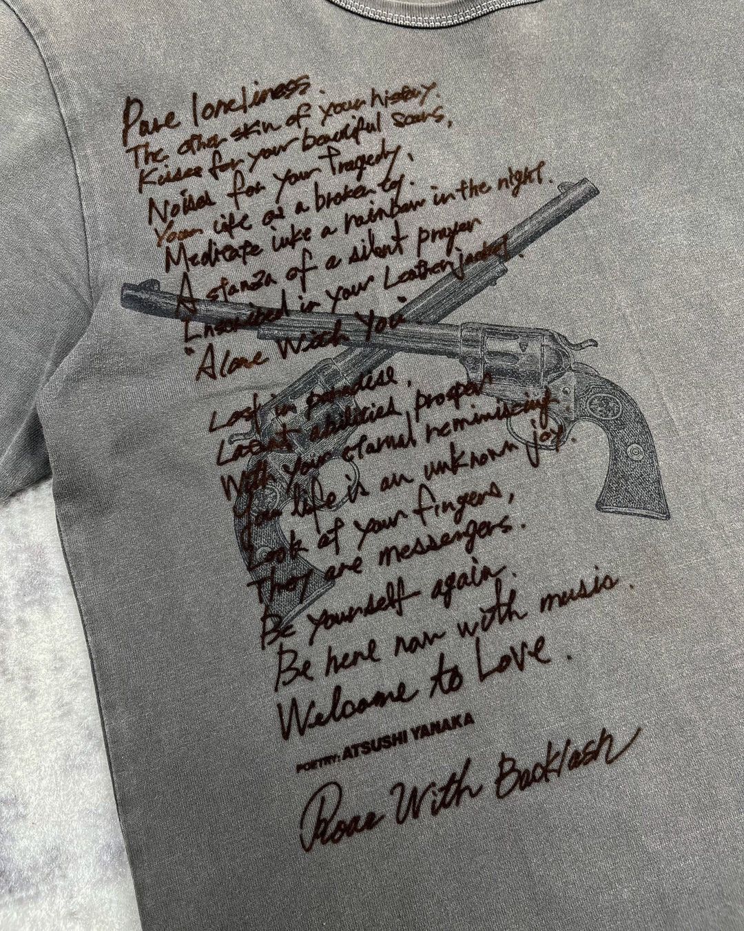 Isamu Katayama Backlash × Roar SS12 Poem Tee Size US M / EU 48-50 / 2 - 2 Thumbnail