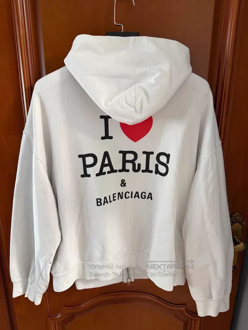 Balenciaga Balenciaga Zip-Up Hooded Sweatshirt Size US L / EU 52-54 / 3 - 2 Thumbnail