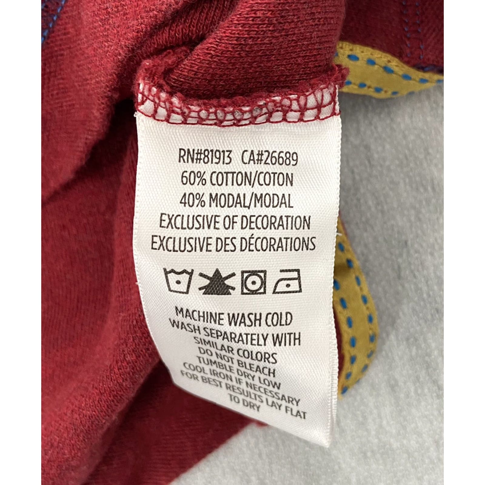 Robert Graham Robert Graham Shirt Adult Small Red Colorful Collar Classic Fit Mens Designer Size US S / EU 44-46 / 1 - 7 Thumbnail