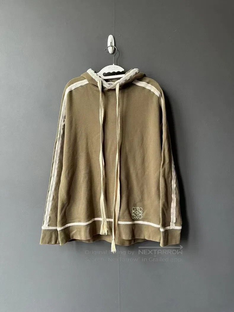 Loewe Loewe Brown Contrasting Stitch Embroidered Logo Hoodie Size US S / EU 44-46 / 1 - 1 Thumbnail