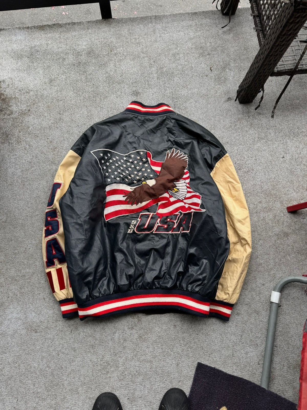 Vintage Sick Vintage USA Streetwear Bomber Jacket Size US L / EU 52-54 / 3 - 3 Thumbnail