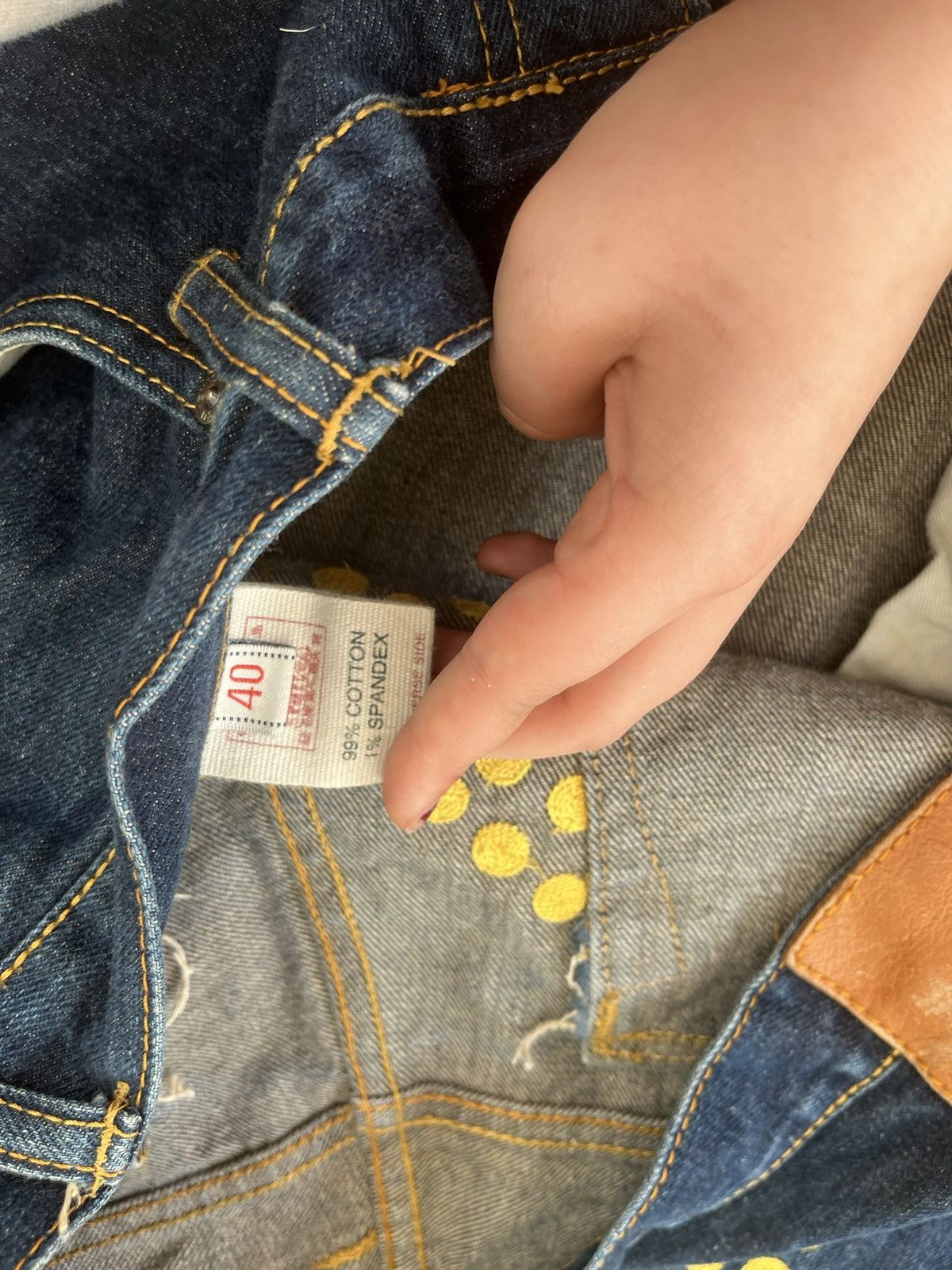 Evisu × Vintage Extra large Evisu pants Size US 34 / EU 50 - 6 Thumbnail