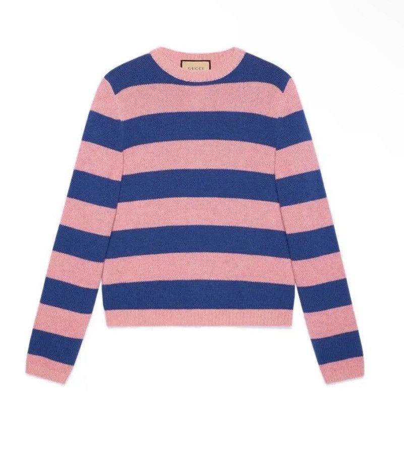 Gucci Gucci Striped Cashmere and Wool Crewneck Sweater size XL Size US XL / EU 56 / 4 - 1 Thumbnail