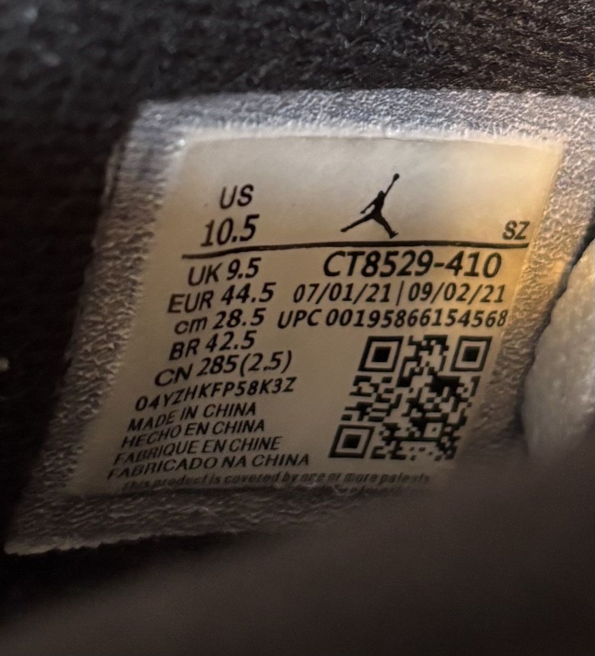 Jordan Brand Jordan 6 Retro UNC Home 2022 Size 10.5 Size US 10.5 / EU 43-44 - 7 Thumbnail