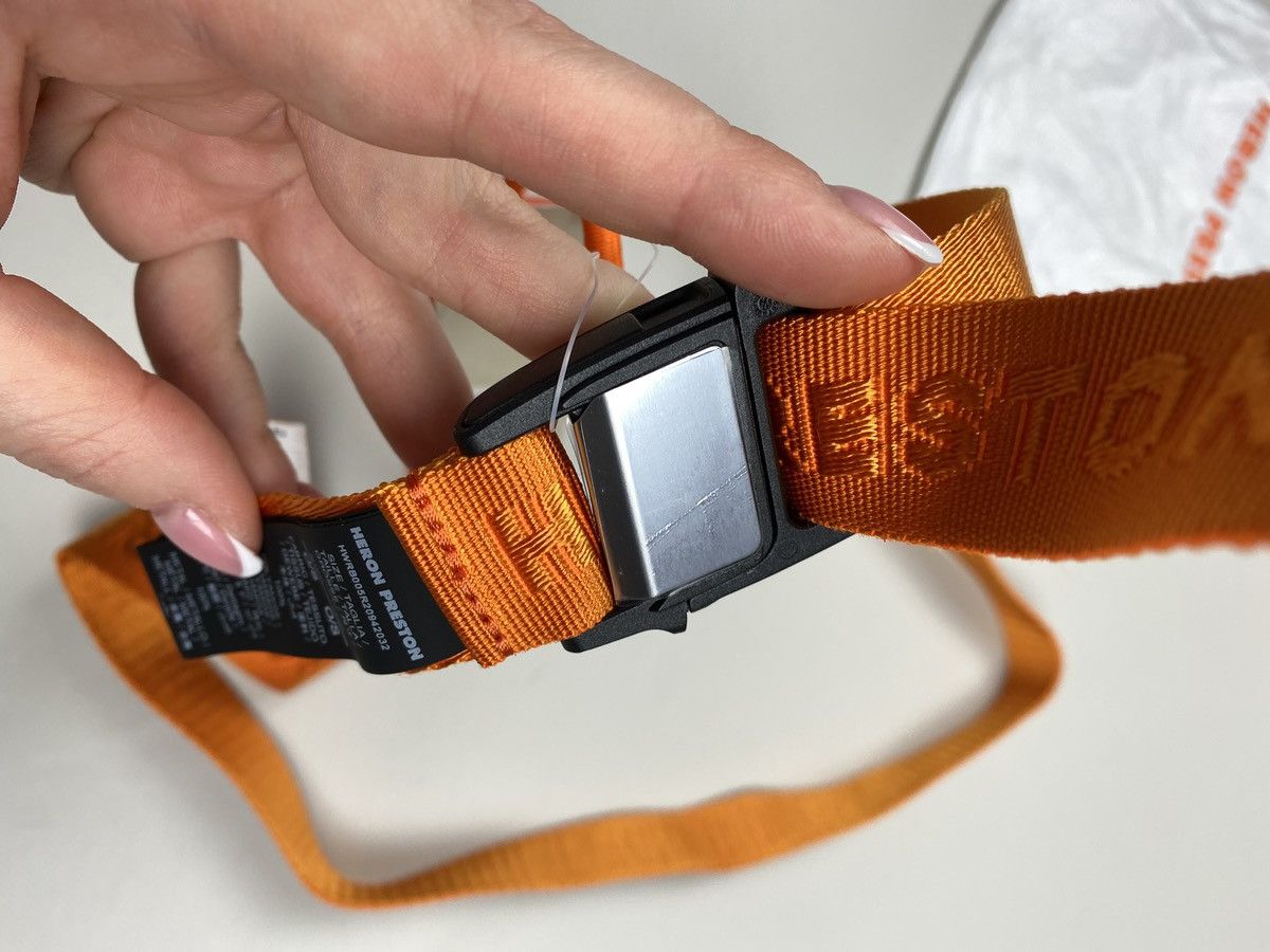 Heron Preston BNWT! Heron Preston Tiny Tape Magnetic Belt One Size Orange Size ONE SIZE - 13 Thumbnail
