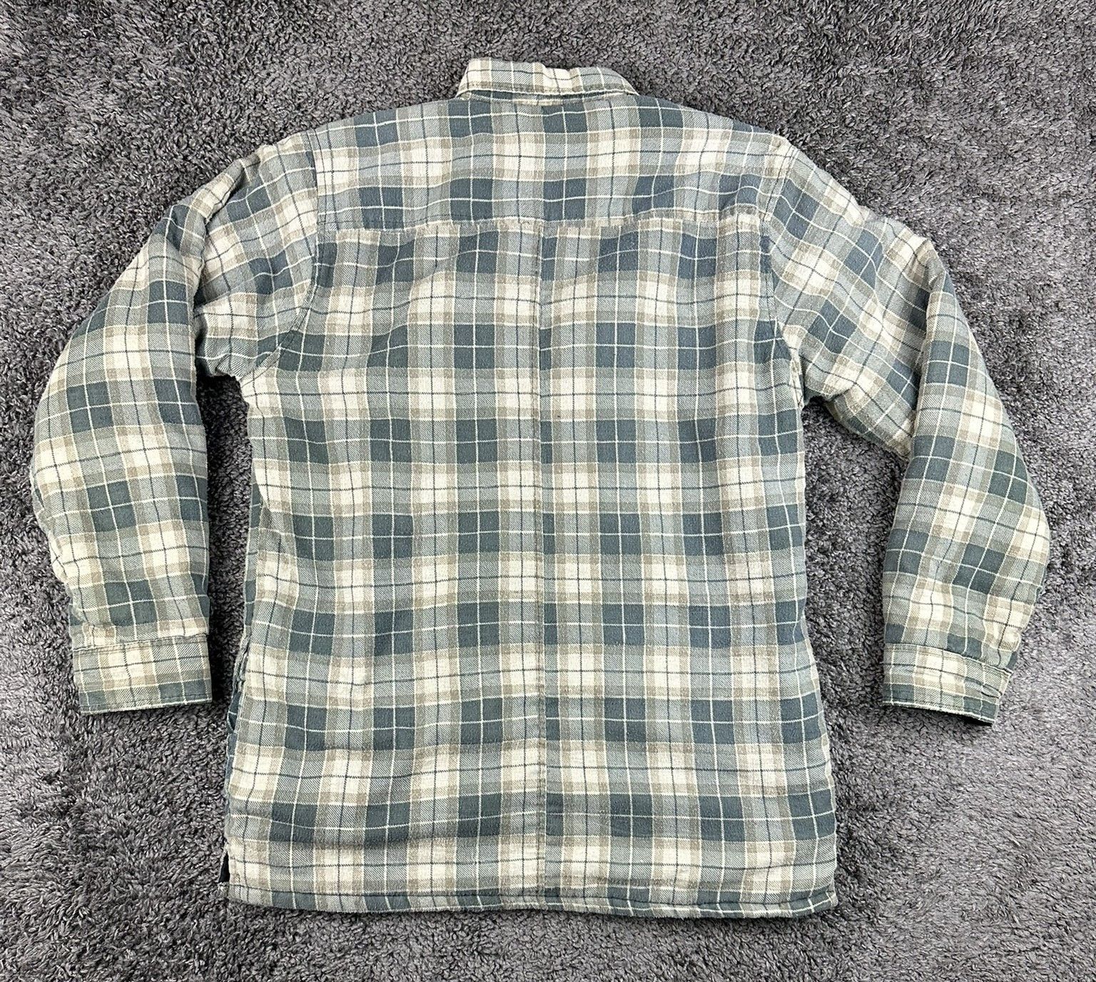 Boris Bidjan Saberi Vintage 90s SAAB USA M Green Plaid Quilted Flannel Jacket Size US M / EU 48-50 / 2 - 8 Thumbnail