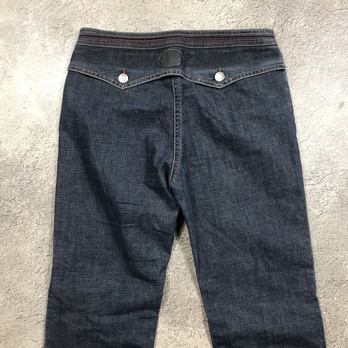 Vintage Vintage Y2K Flared Distressed Baggy Jeans Grunge Skate 27 Size 27" / US 4 / IT 40 - 6 Thumbnail
