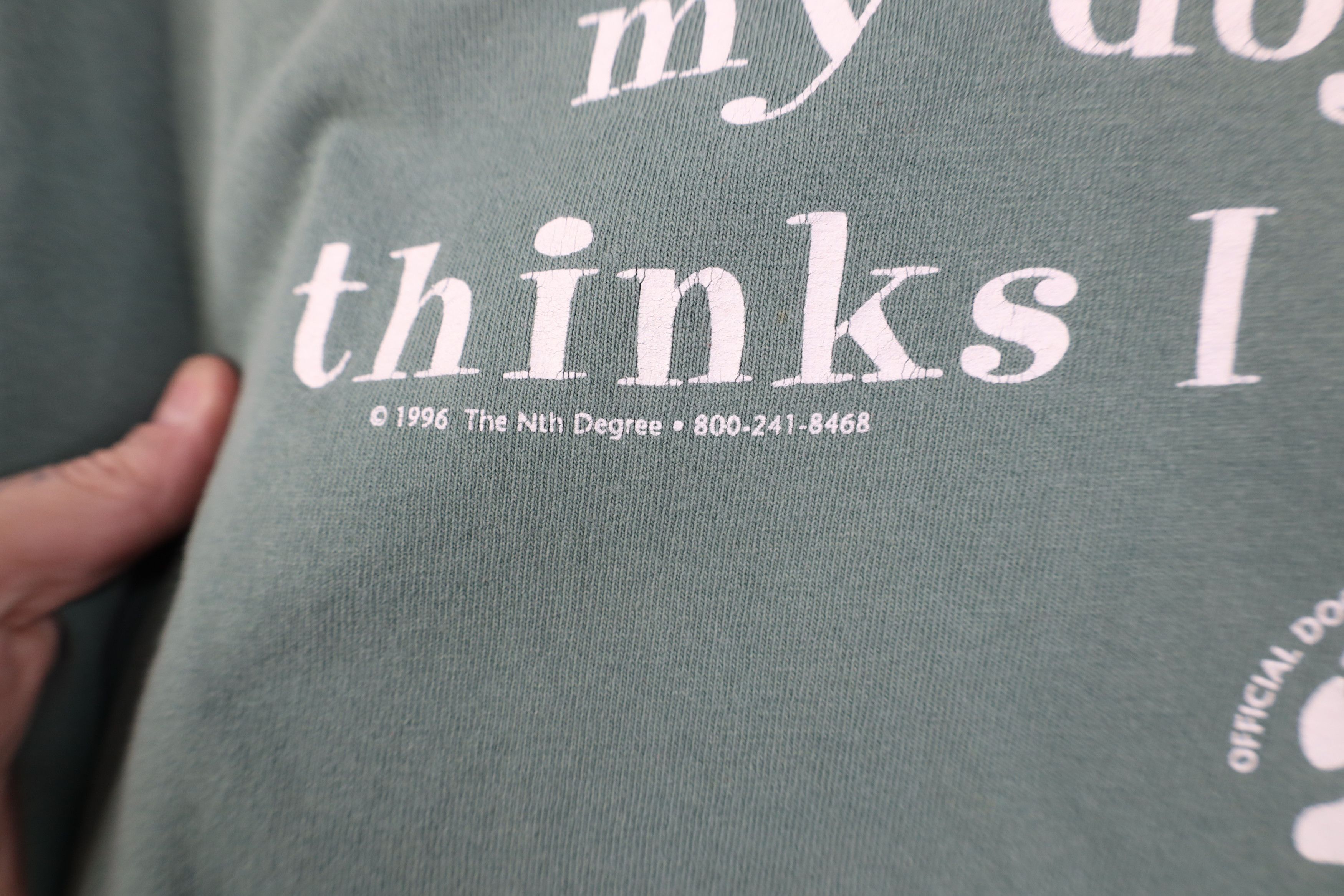 Vintage Vintage 90s Just Trying To Be The Person My Dog I Am T-Shirt Size US XXL / EU 58 / 5 - 5 Thumbnail