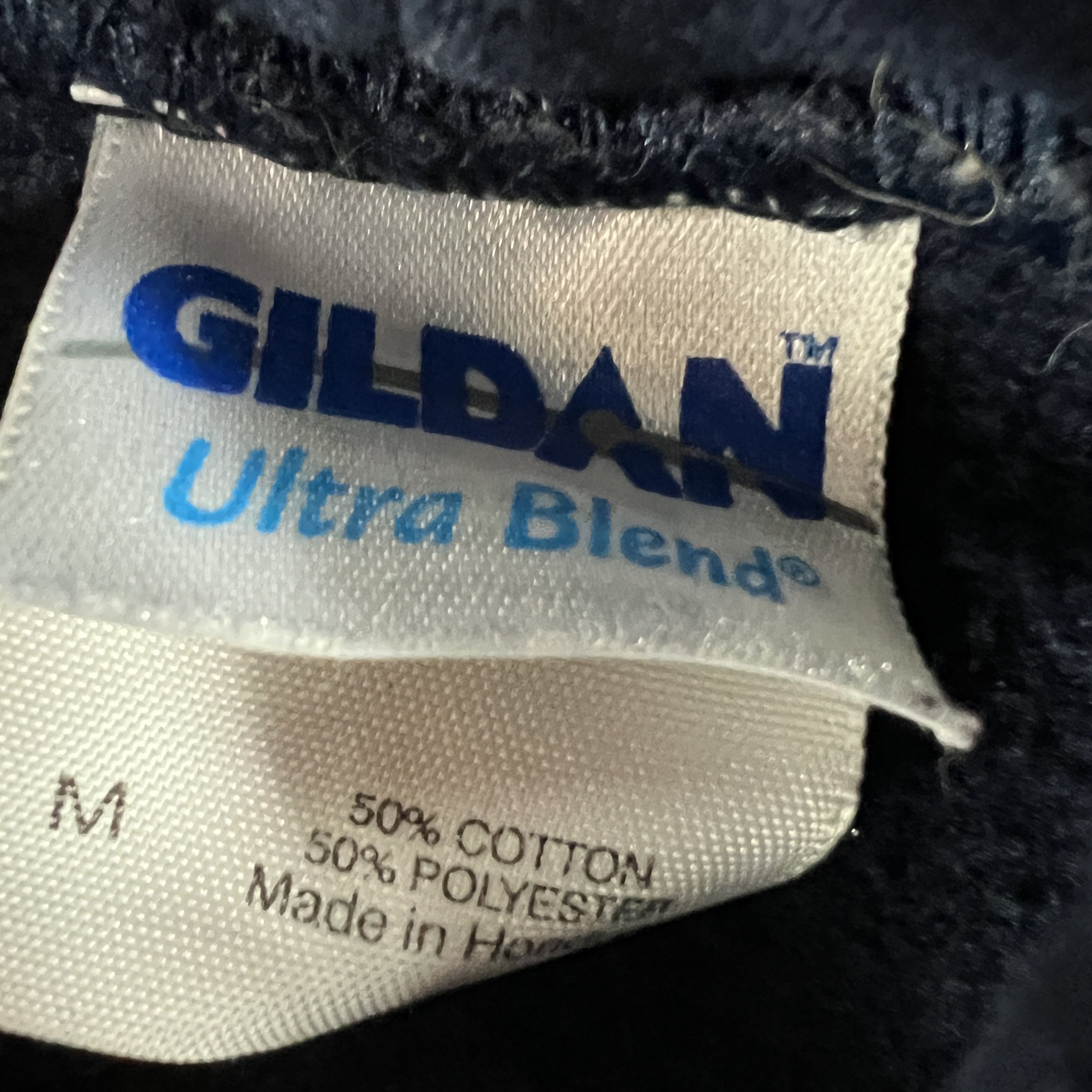 Gildan × NCAA × Vintage Y2K Illinois Fighting Illini Sweatshirt Blue Faded Hoodie Size US M / EU 48-50 / 2 - 9 Thumbnail