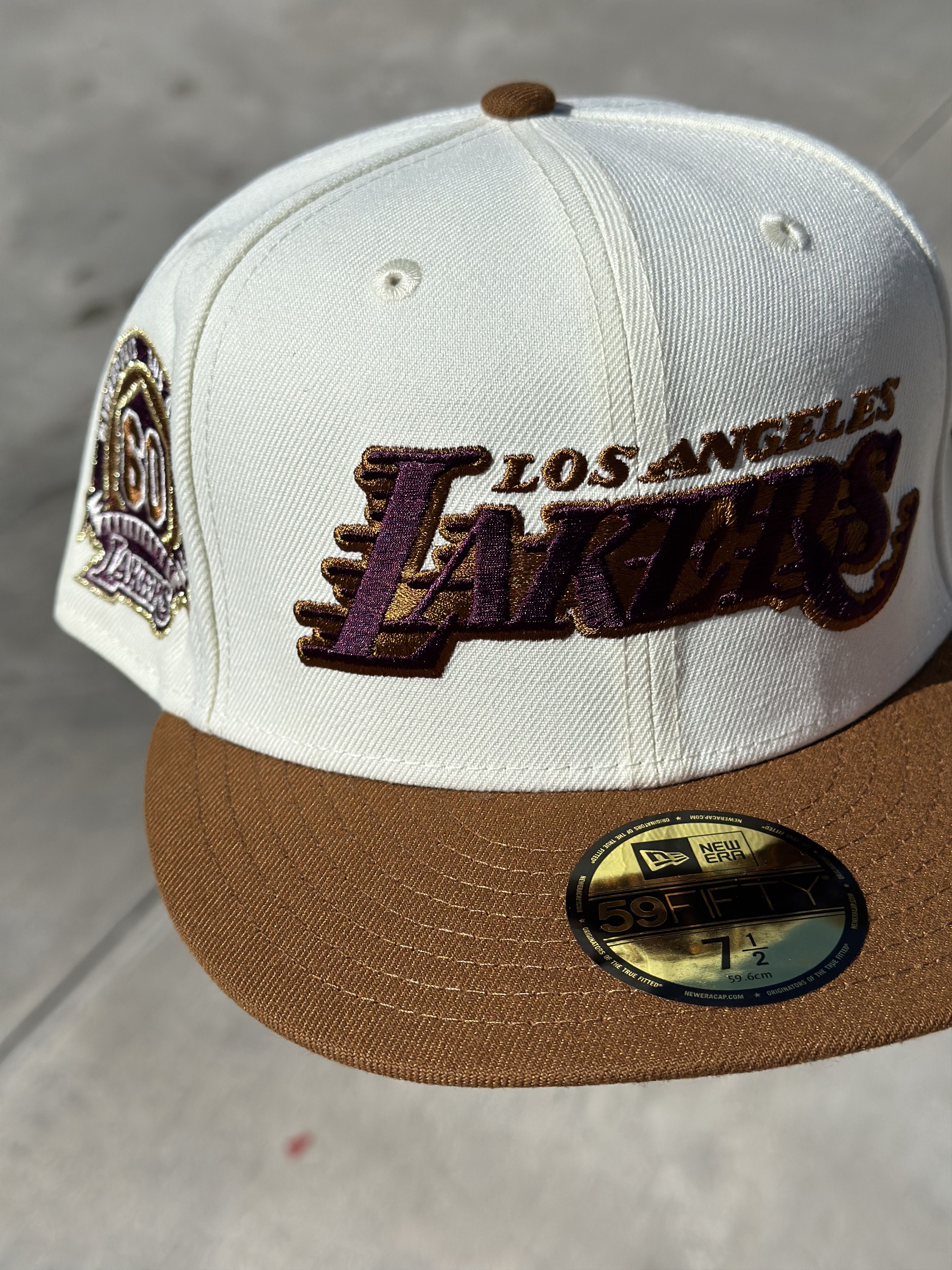 Hat Club 7 1/2 LA Lakers 60th Anniversary Patch Size ONE SIZE - 1 Thumbnail