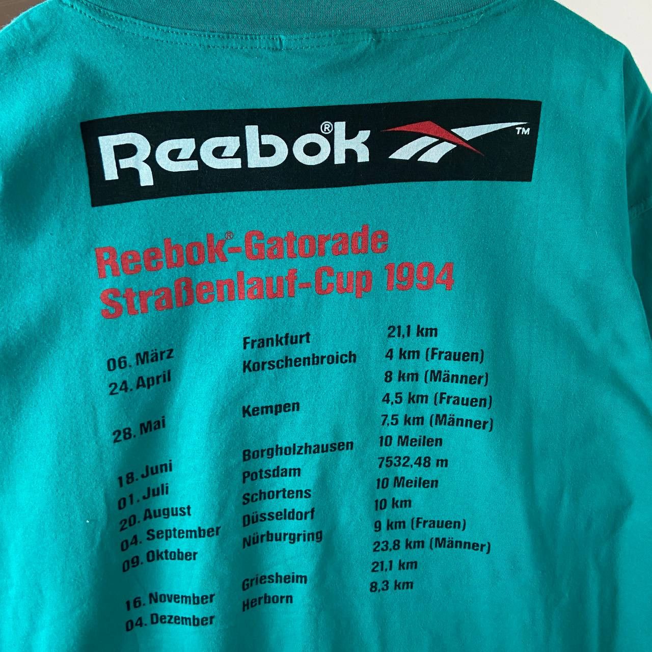 Reebok Reebok Marathon 90s Running Vintage 90s T-Shirt Size US L / EU 52-54 / 3 - 4 Thumbnail