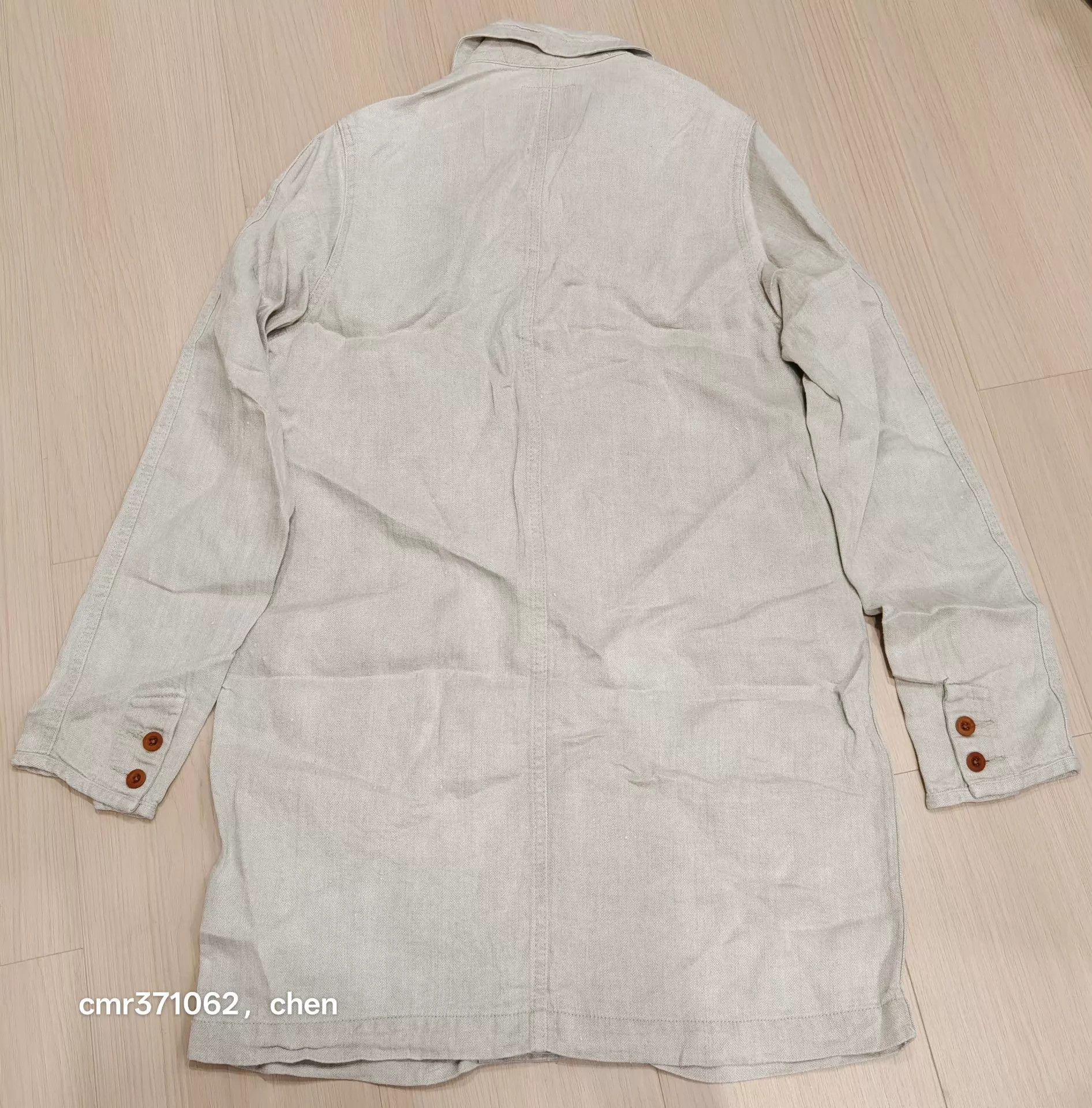 Visvim VISVIM LCC SHOP COAT Beige 0 Herringbone Linen Muddy Size US XS / EU 42 / 0 - 5 Thumbnail