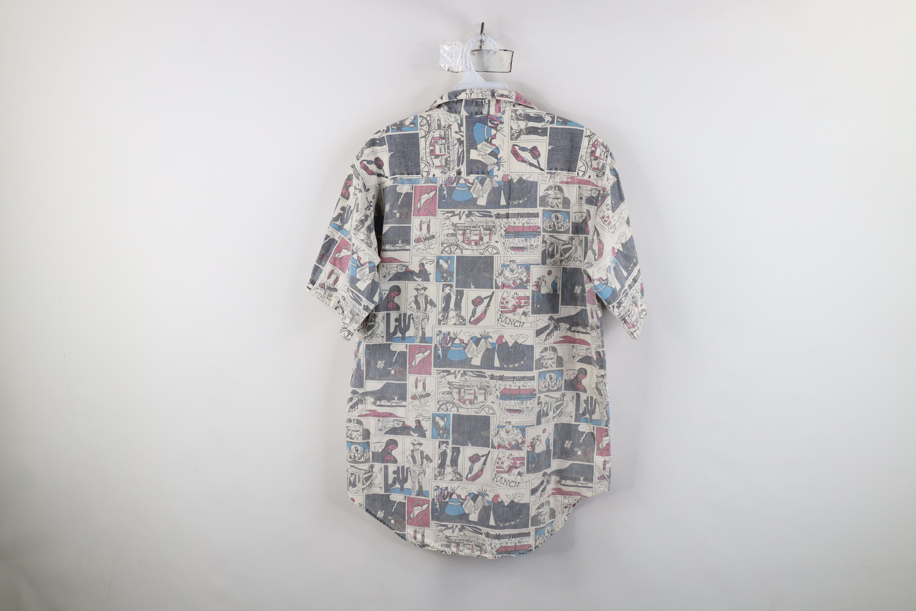 Vintage Vintage 90s Streetwear All Over Print Camp Button Shirt Size S / US 4 / IT 40 - 12 Thumbnail