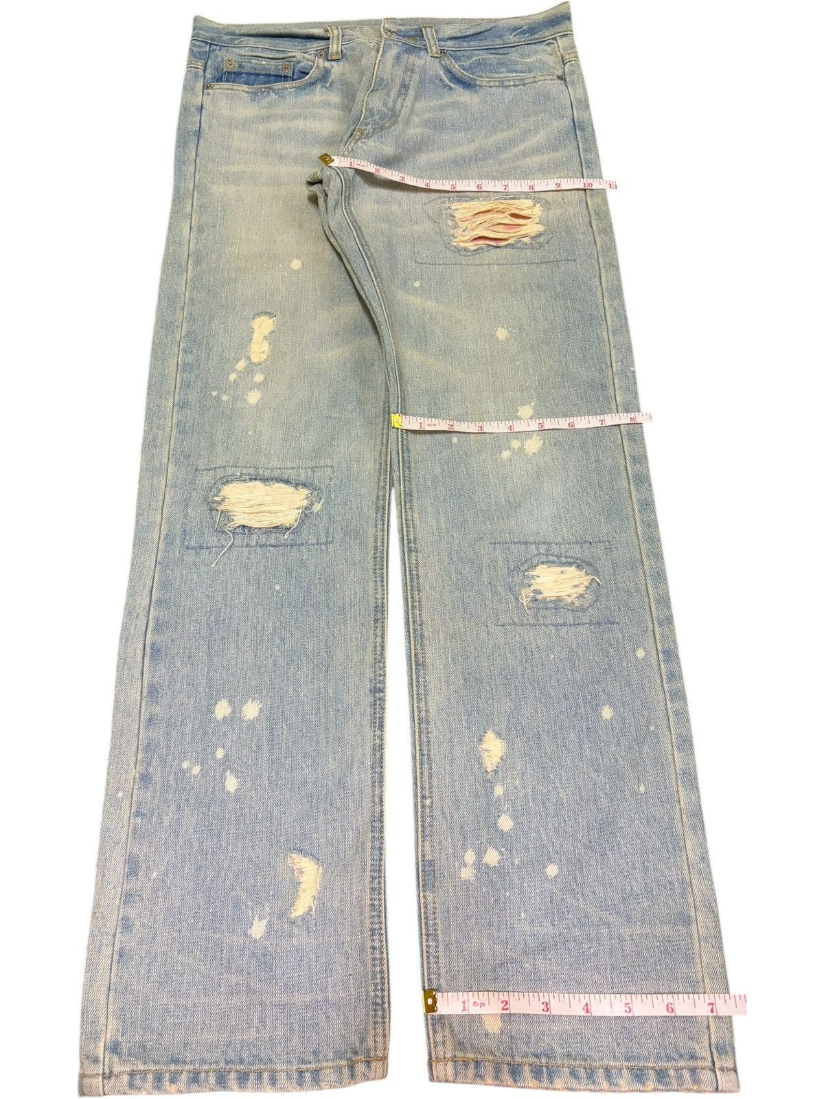 Ksubi Vintage Japanese Brand Faded Wash Distressed Jeans Size 32" / US 10 / IT 46 - 8 Thumbnail
