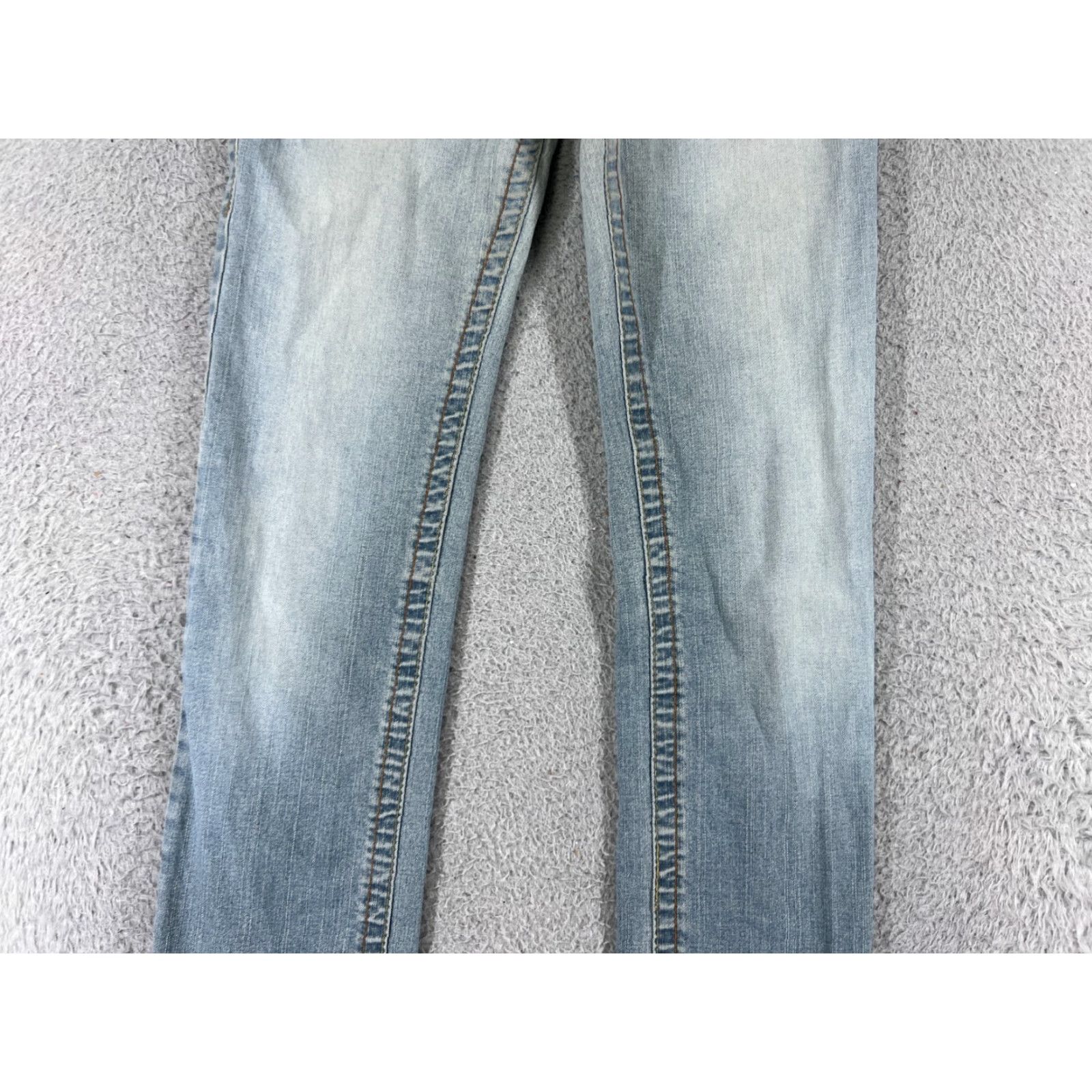 American Eagle Outfitters VINTAGE American Eagle Outfitters Jeans Womens 3 Blue Denim Light Wash Straight Cotton Low 23x31 Women's Jeans Size 26" / US 2 / IT 38 - 6 Thumbnail