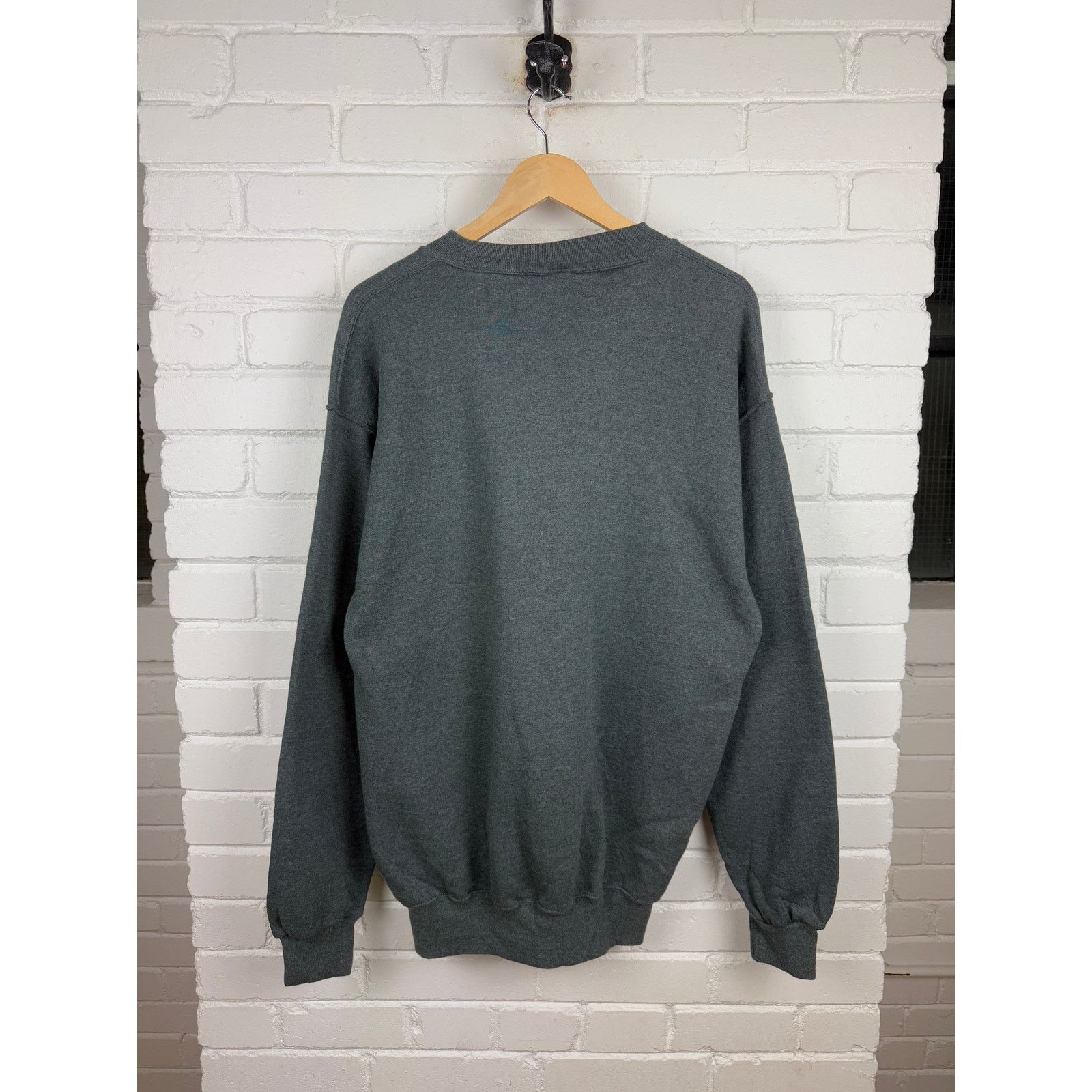 Russell Athletic Vintage Russell Athletic Blank Sweatshirt LT Charcoal Gray Size US L / EU 52-54 / 3 - 2 Thumbnail