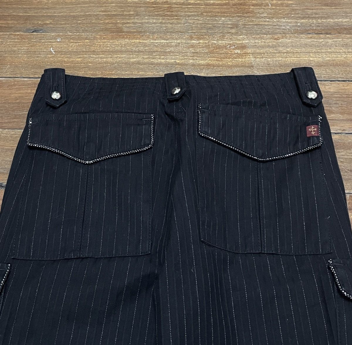 14th Addiction × Japanese Brand × KMRii Very Rare Vintage Japanese Brand Tactical Flared Pants 2000s Size US 29 - 4 Thumbnail
