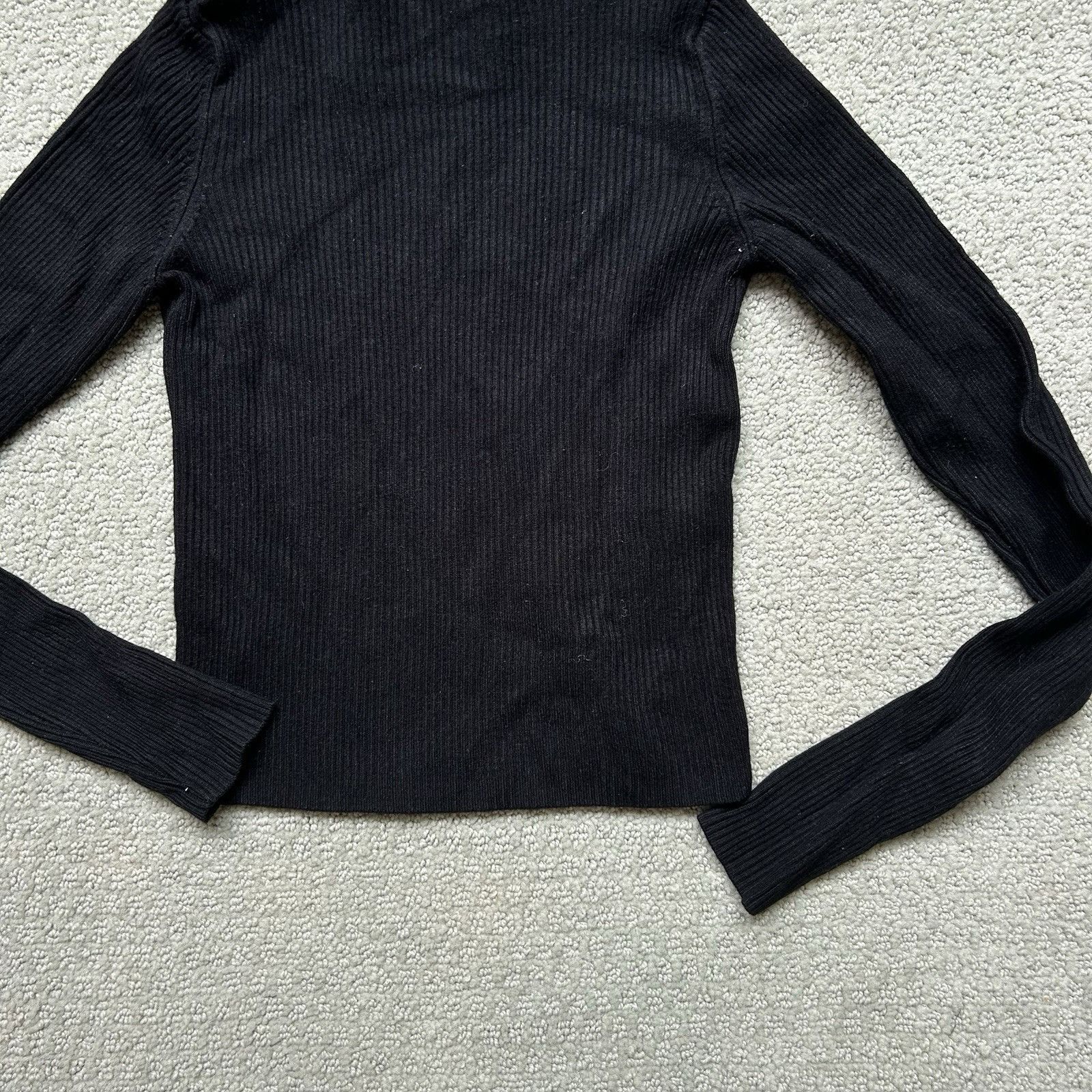 Pull & Bear Pull&Bear Womens Top Black Mock Neck Turtleneck Sweater Jump Size XS / US 0-2 / IT 36-38 - 10 Thumbnail