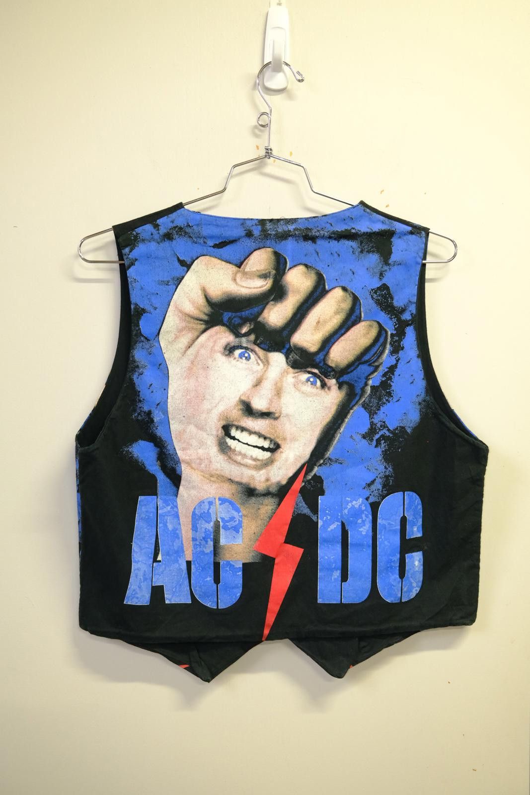 90's Turbo Gadget AC DC All Over Print Vest