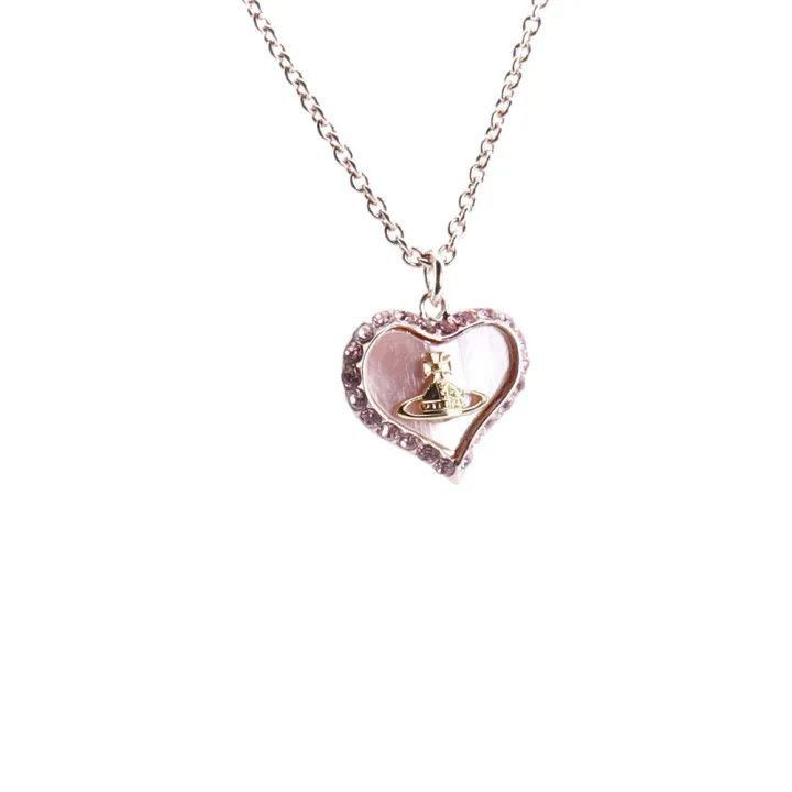 Vivienne Westwood Vivienne Westwood Heart Glass Pearl Necklace Size ONE SIZE - 2 Thumbnail