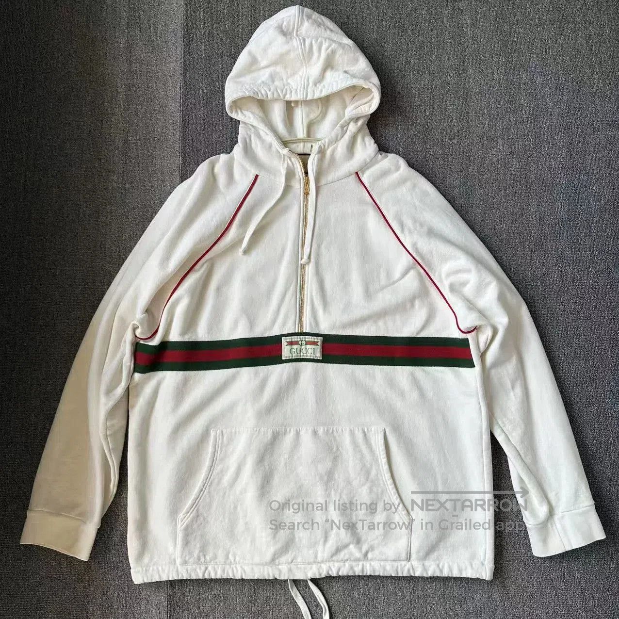 Gucci Gucci Web White Stripe Sweatshirt XXL. Size US XXL / EU 58 / 5 - 1 Thumbnail