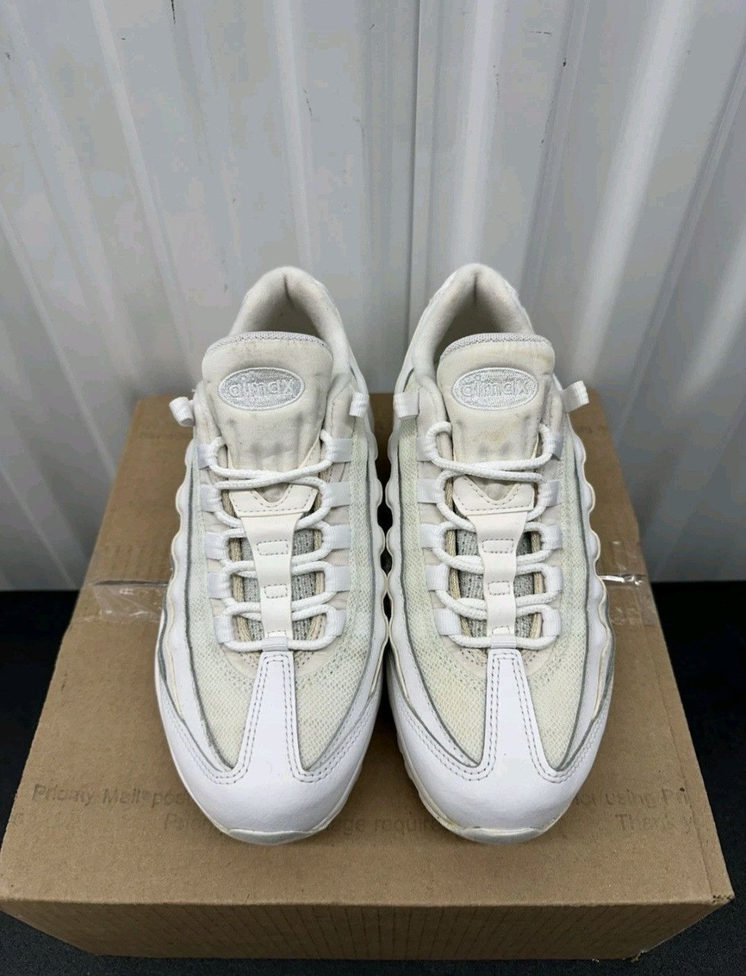 Nike Nike Air Max 95 Recraft Triple White CJ3906100 Size 6.5Y Size US 6.5 / EU 39-40 - 2 Thumbnail